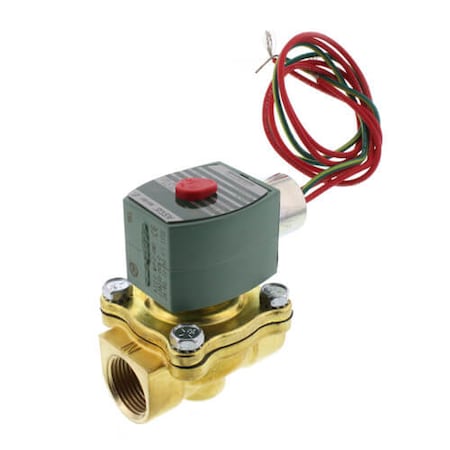 Asco Solenoid Valve, 2-Way, Normally Closed, 3/4" Pipe Size 8210G009